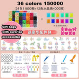 Montessori Education Brain Creative Magic aqua Box 3D Bead Girls Boys Crystal Kid Baby Toy Children Handmade Diy 3 5 7 8 Years