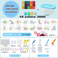 Montessori Education Brain Creative Magic aqua Box 3D Bead Girls Boys Crystal Kid Baby Toy Children Handmade Diy 3 5 7 8 Years