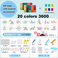 Montessori Education Brain Creative Magic aqua Box 3D Bead Girls Boys Crystal Kid Baby Toy Children Handmade Diy 3 5 7 8 Years